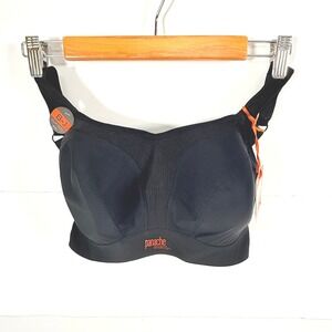 Panache NEW Sport Bra Black 28G High Impact Support Wired Full Cup padded straps